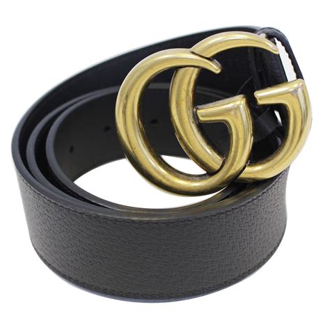 gucci belt black leather|authentic black gucci belt.